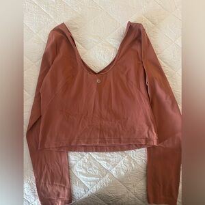 lululemon athletica Terracotta Long Sleeve Top